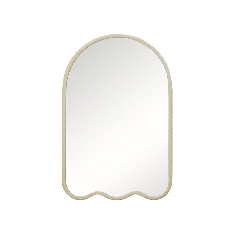Cream White Ghost Shaped Makeup Mirror