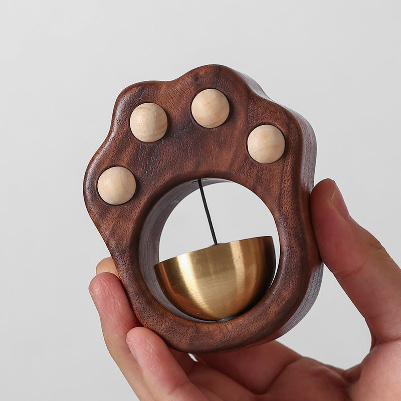 Fridge Magnet – Cute Cat Paw with Wind Chime Pendant-3