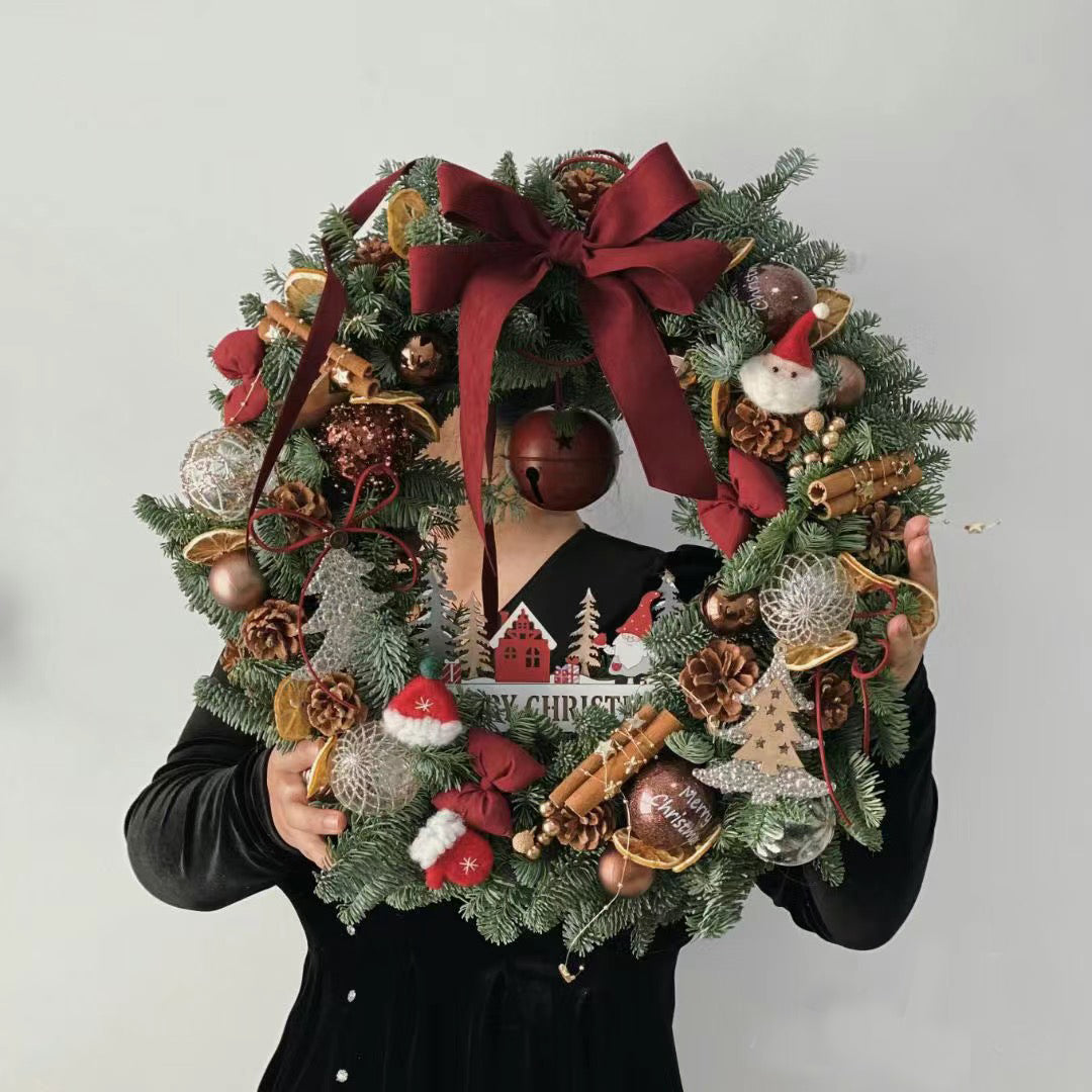2026 New Christmas Decorative Wreath Door Hanging Holiday Gift
