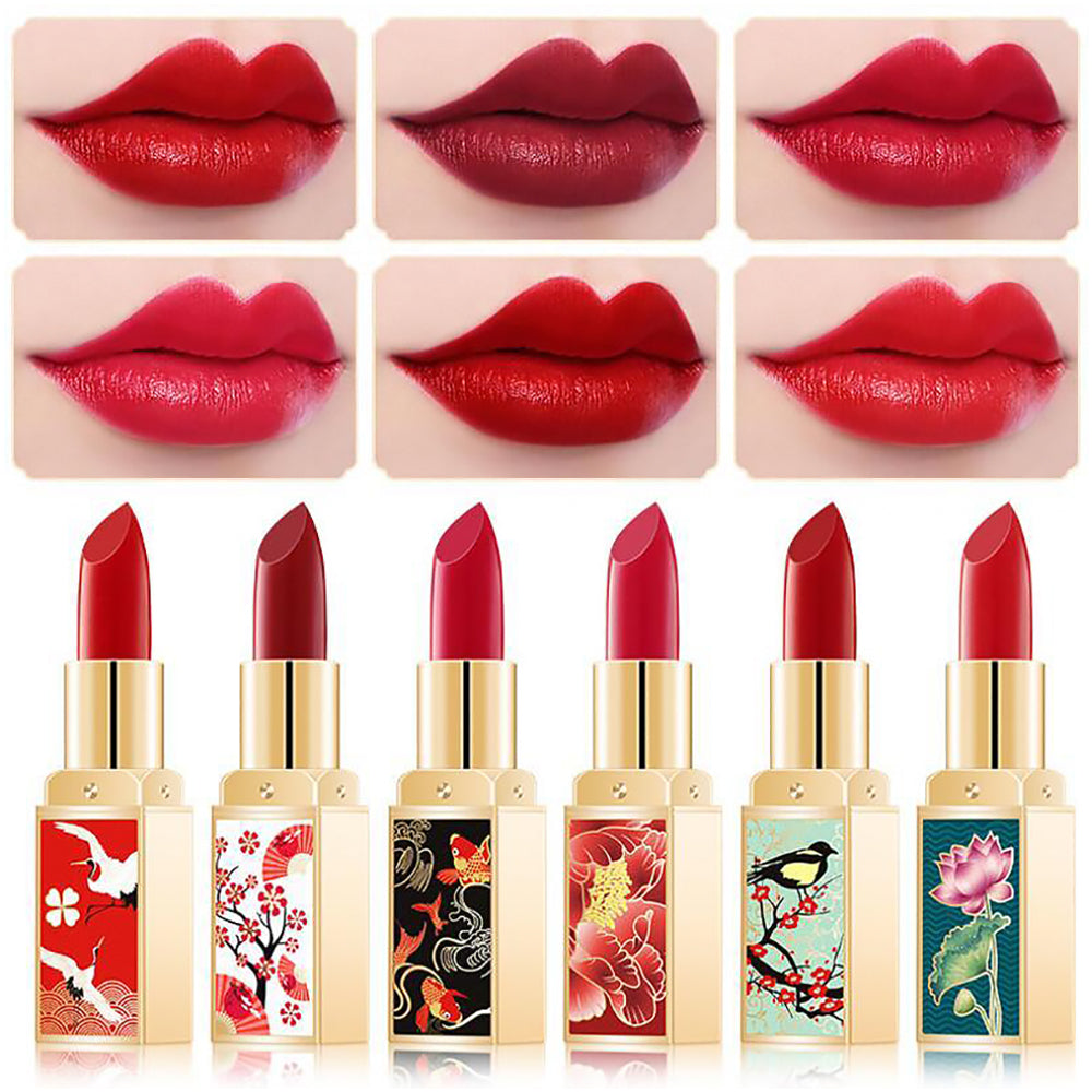 Lipstick Gift Set with 6 Ancient Style Series Matte Shades-4