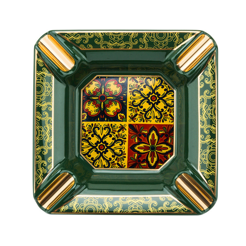 Keramik bemalt große Kapazität ohne rutschfeste Zigarrenbehbe