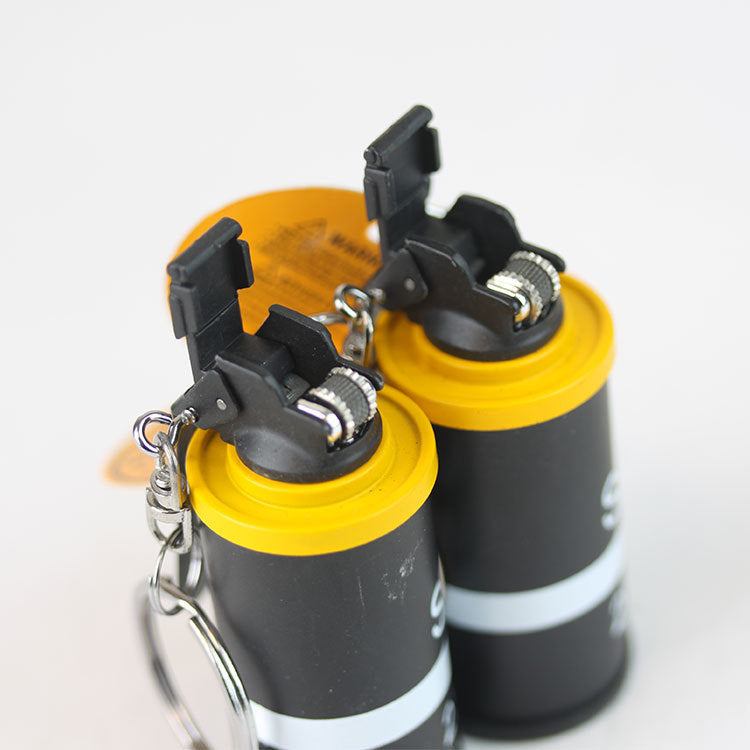 Metal Black Military Grenade Shaped Lighter