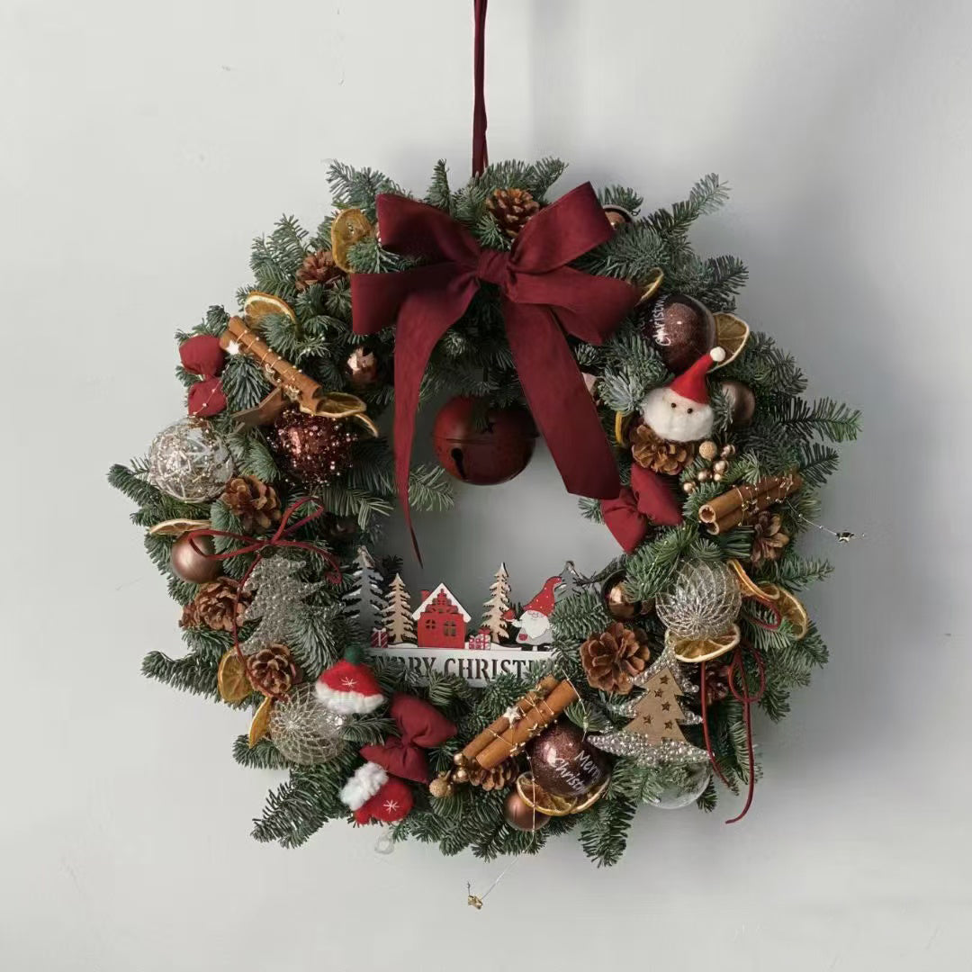 2026 New Christmas Decorative Wreath Door Hanging Holiday Gift