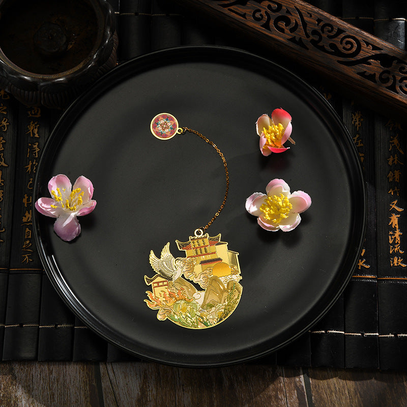 Chinesischer Stil Blume Gott klassisches Lesezeichen Lehrer -Farbgeschenk