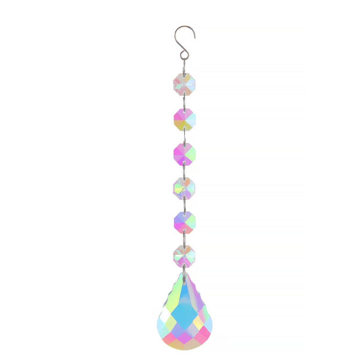 Geometric Crystal Suncatcher Hanging Ornament Window Decor-7