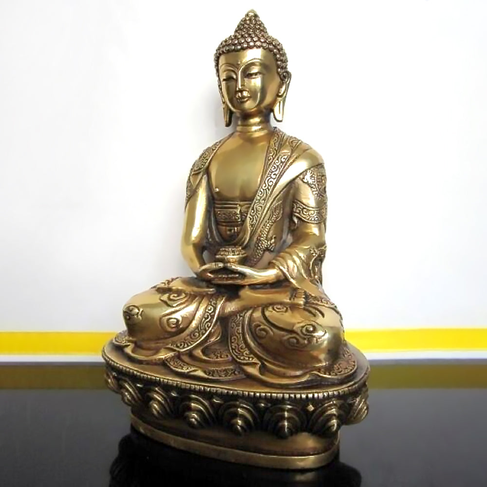 Reines Kupfer Amitabha Buddha Statue -Ornamente