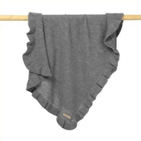 Knitted Baby Blankets Newborn Swaddle Wrap Ruffle