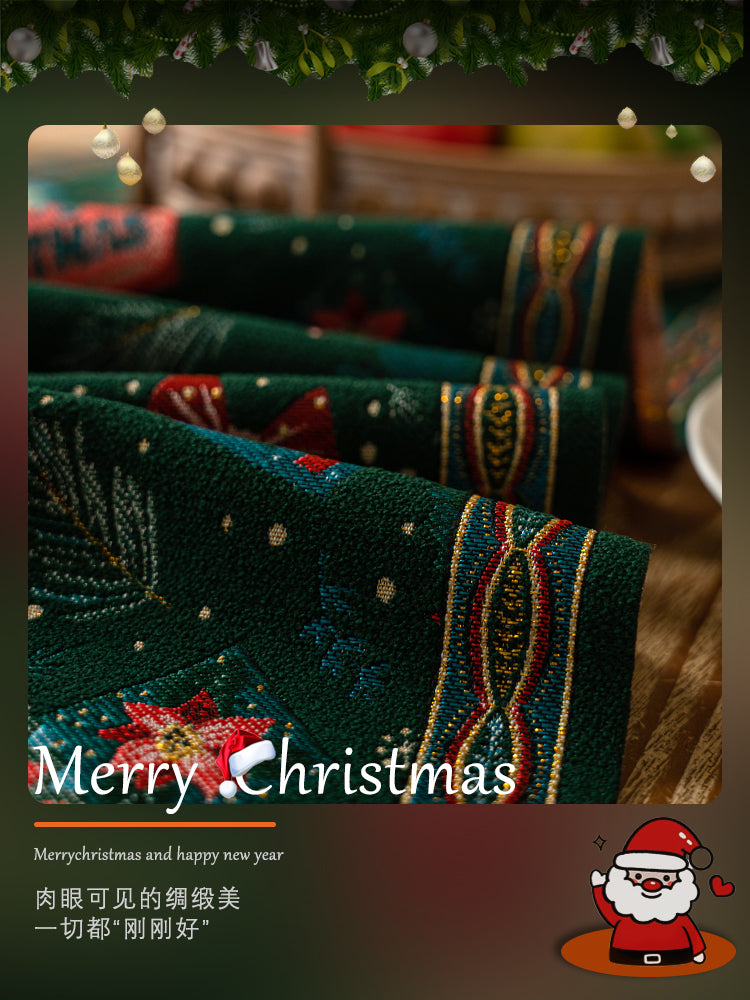 Christmas Decoration Table Runner – Festive Decoration for Holiday Dining & Living Room