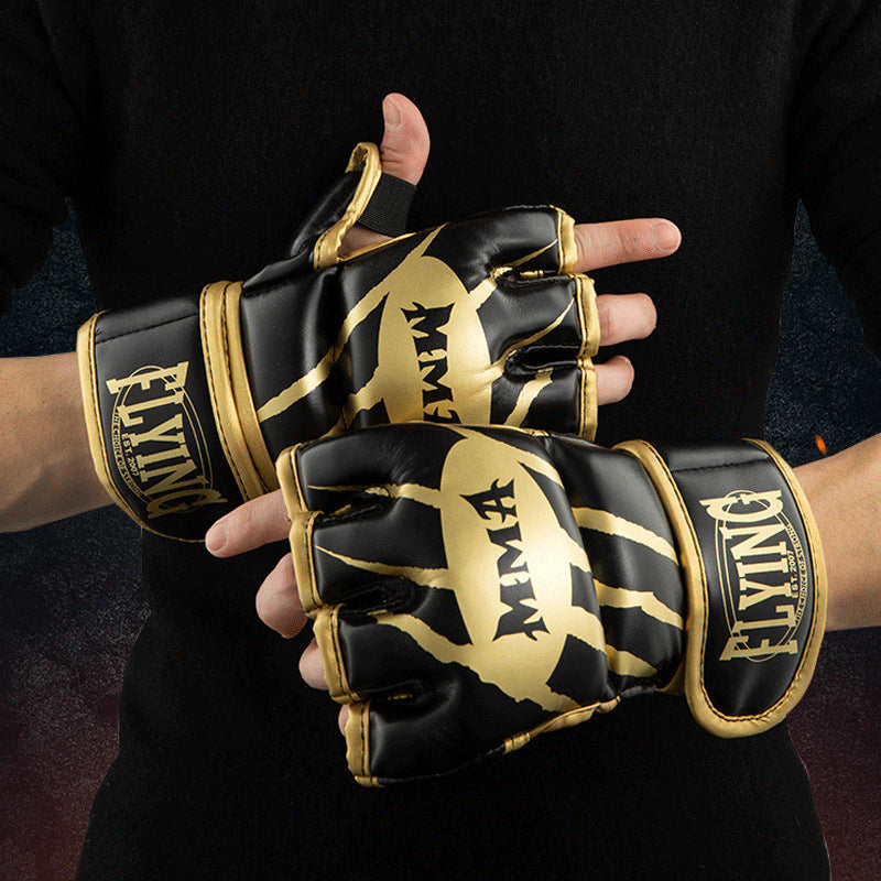 Half Finger Boxing Gloves Sanda Split Finger Fighting Gloves