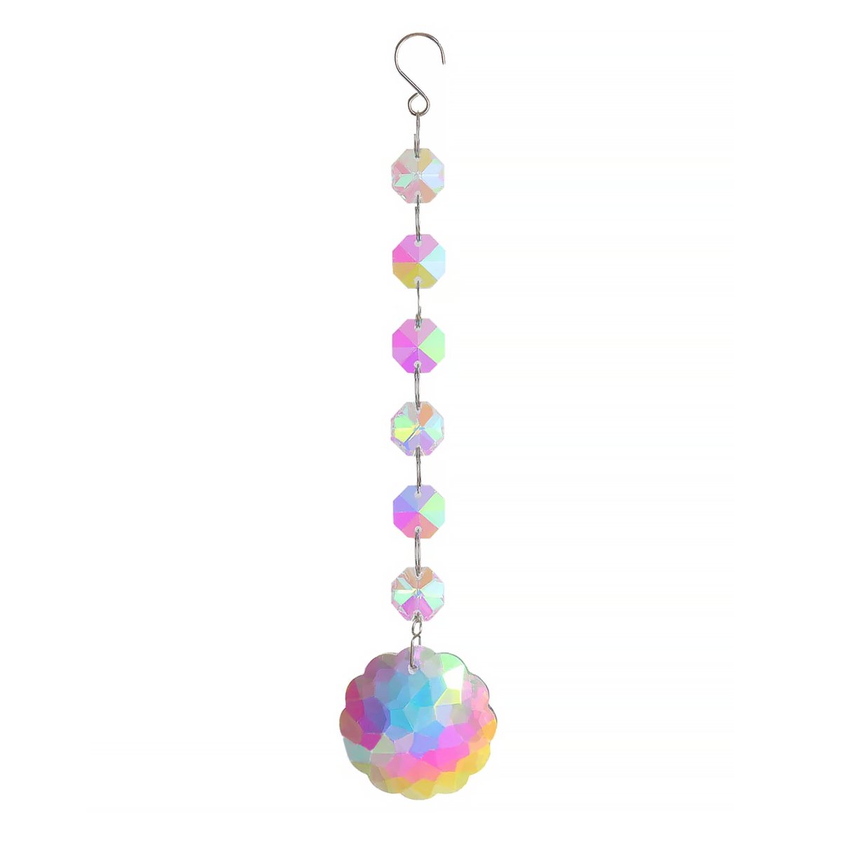 Geometric Crystal Suncatcher Hanging Ornament Window Decor-15