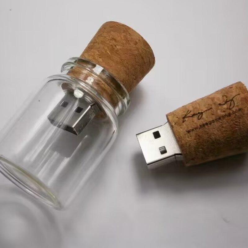 USB-Sticks „Wish Drift Bottle“ aus Holz