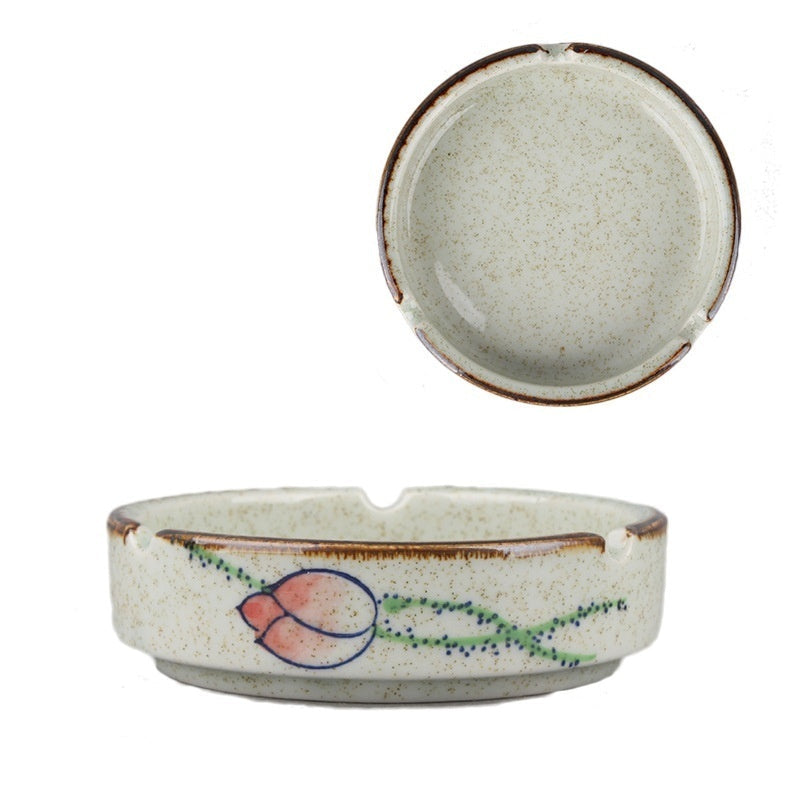 Chinesischer Stil Fisch Bild Retro Aschenbecher Keramik kreativ