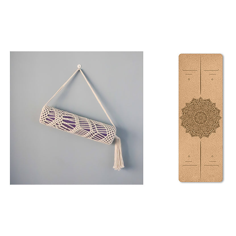 Portable Cork Yoga Non-Slip Exercise Mat