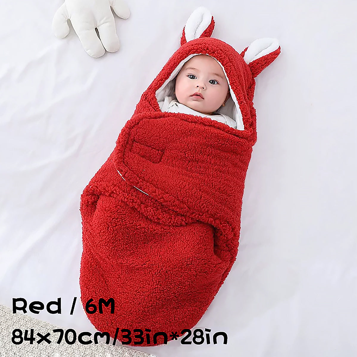 Warm Baby Swaddle Blanket Plush Newborn Sleep Sack-18