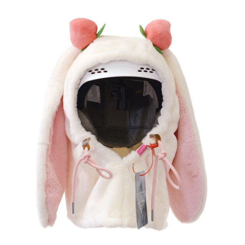 Ski Head Cover Face Mask Ski Hat Cover Decorative Ears