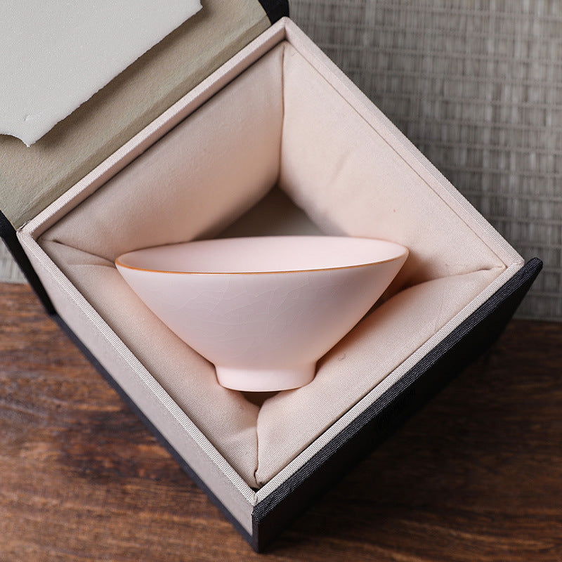 Bambus-Hut-Tasse Keramik Tee Bowl Tasse