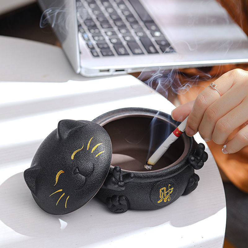 Keramik einfaches modernes Büro Neues chinesisches Aschenbecher im Stil des chinesischen Stils