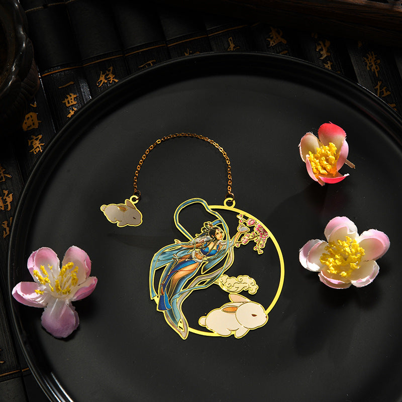 Chinesischer Stil Blume Gott klassisches Lesezeichen Lehrer -Farbgeschenk