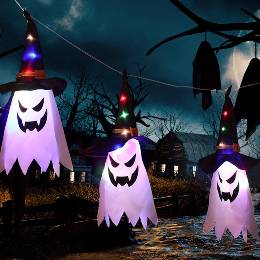 Halloween Ghost Lantern String Lights for Outdoor Yard and Party Decor-2