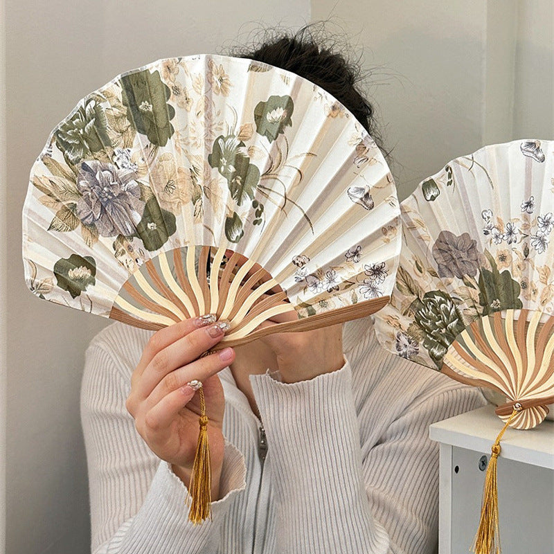 Chinese Bamboo Folding Fan Scallop Design for Cultural Gift Giving-2
