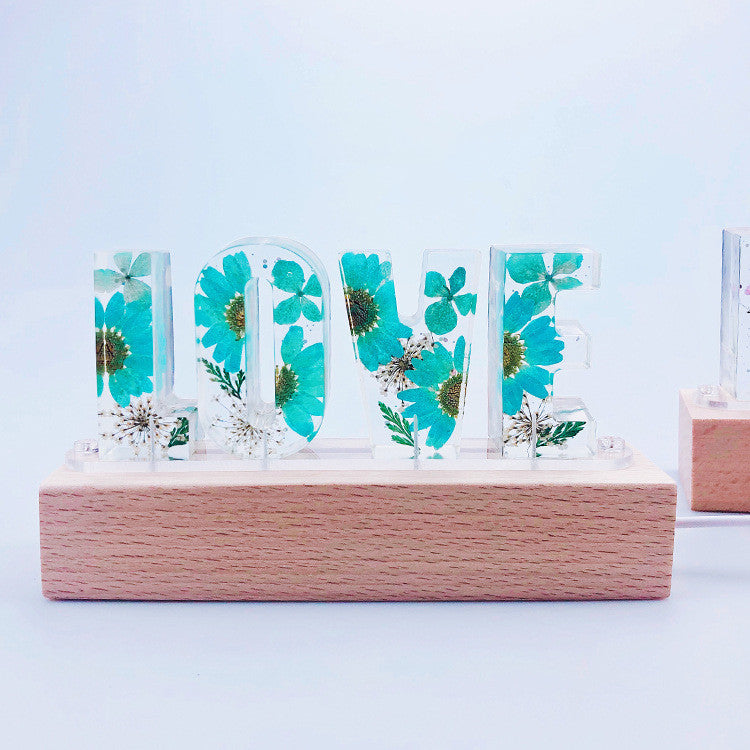 Gifts for the Bride Letters of Eternal Flower Night Light