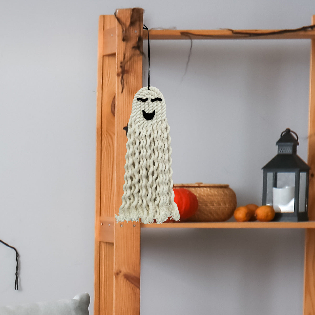 Cute Halloween Hanging Ghost Decoration Polyester Ornament-4