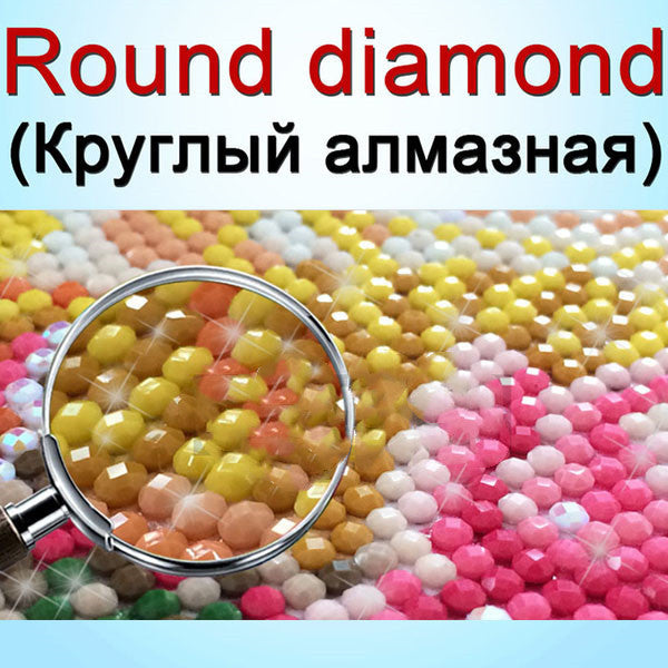 Diamantmalerei Squareround Benutzerdefinierte Malerei Strass Stickerei