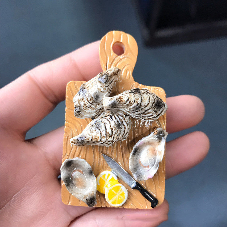 Mini Food Fridge Magnets Realistic Kitchen Set-6