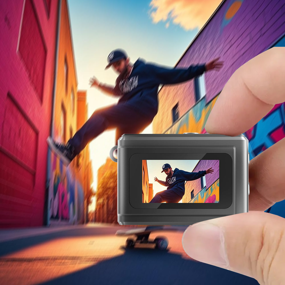 Black 1080p Mini Camera Pocket-Sized Recorder Gift for Gadget Fans-3