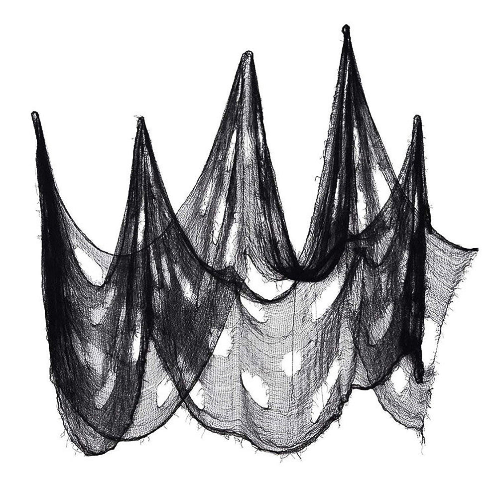 Halloween Black Gauze Decoration for Haunted House Party Backdrops-1
