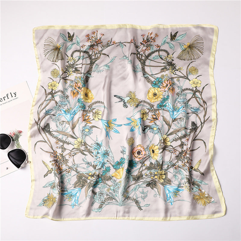 Silk Scarf Imitation Silk Scarf