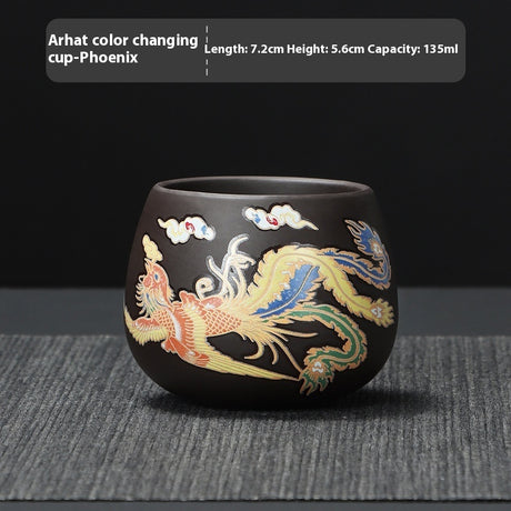 Fengming wechselt die Farbe mit Hitze lila Sandtee Tasse