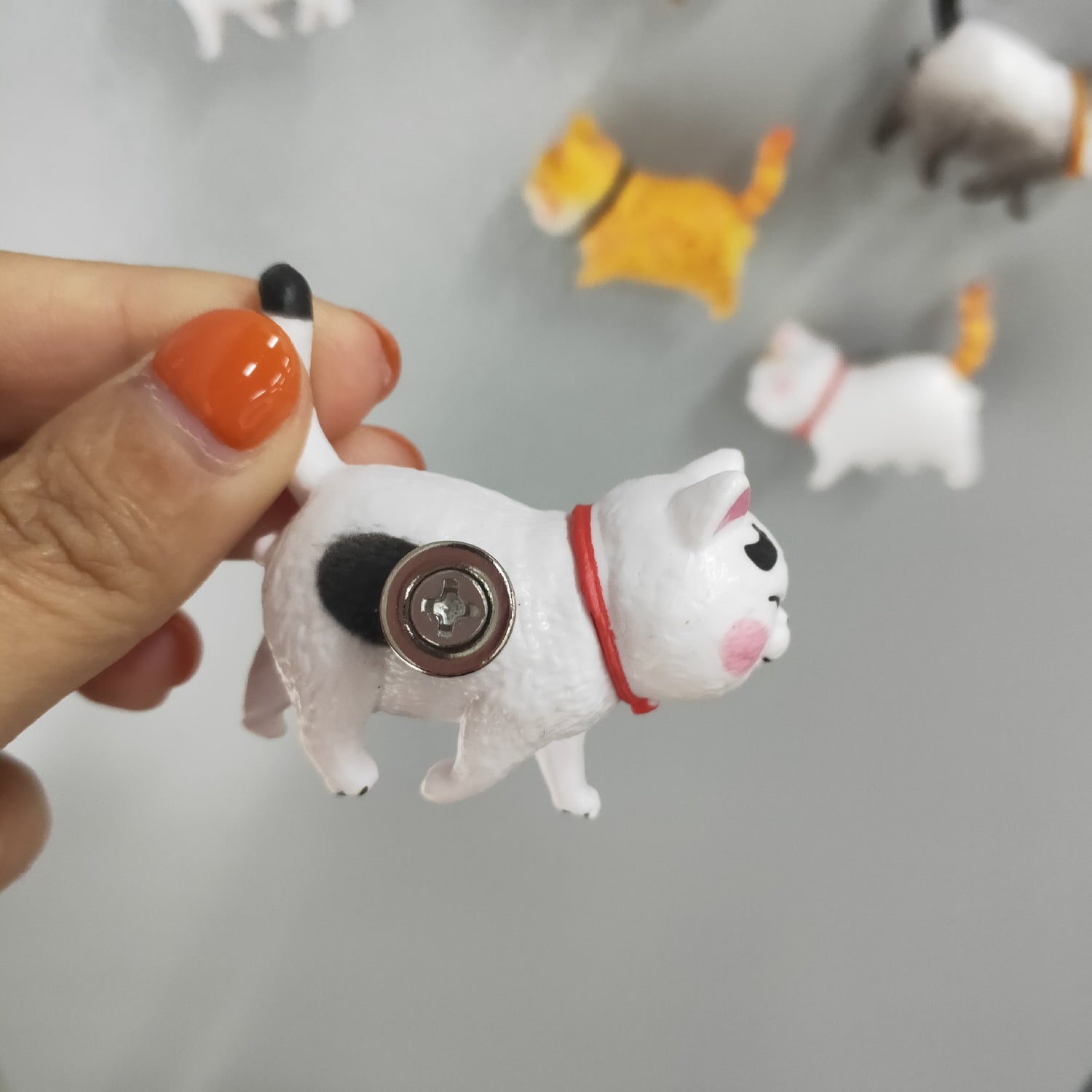 Niedliche Kätzchen-Kühlschrankmagnete, kreative 3D-Cartoon-Kühlschrankmagnete