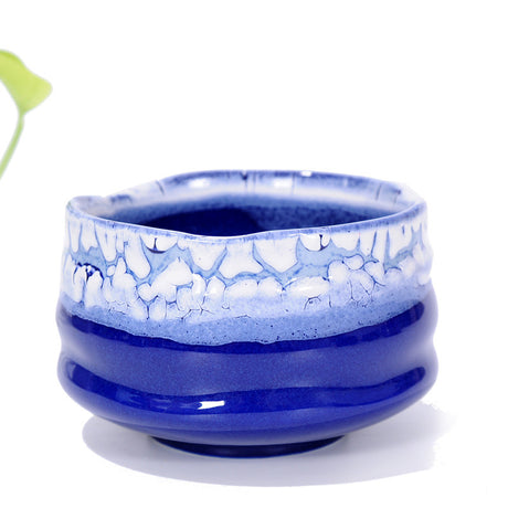 Handgefertigte Tee Tasse fließende Glasur -Tee -Set