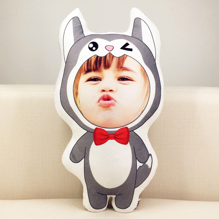 Benutzerdefinierte Bild Husky Samoyed geformt Wurfkissen