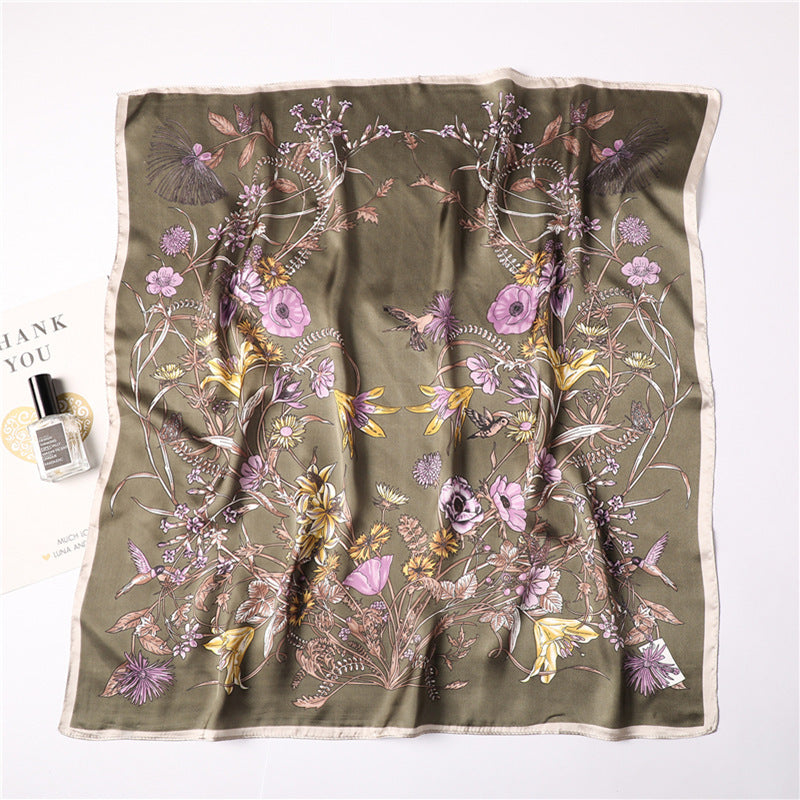 Silk Scarf Imitation Silk Scarf