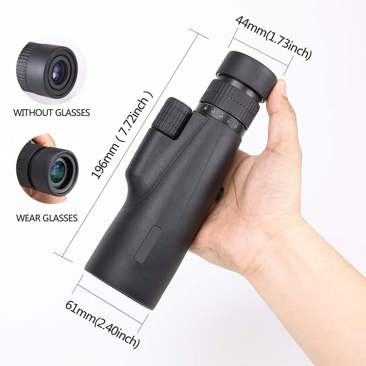 Mobile Phone Monocular Telescope 10-30x50 HD Zoom Camera Telescope