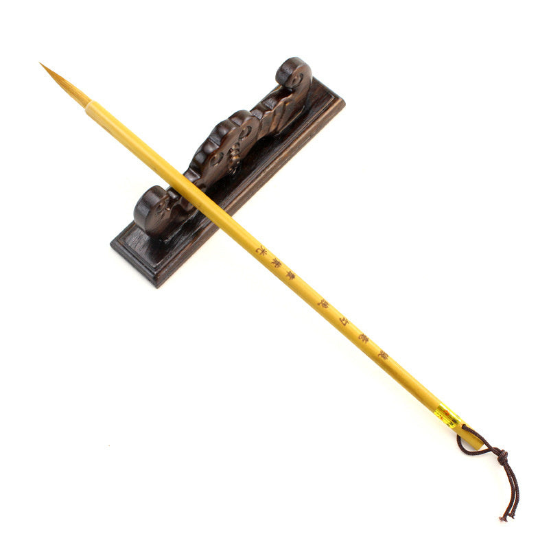 Wolf Hair Calligraphy Brush for Beginners – Fine Tip Ink Brush for Painting or Writing