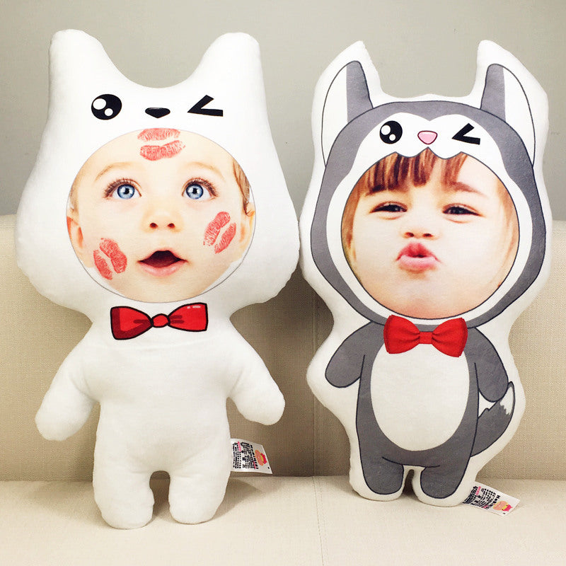 Benutzerdefinierte Bild Husky Samoyed geformt Wurfkissen