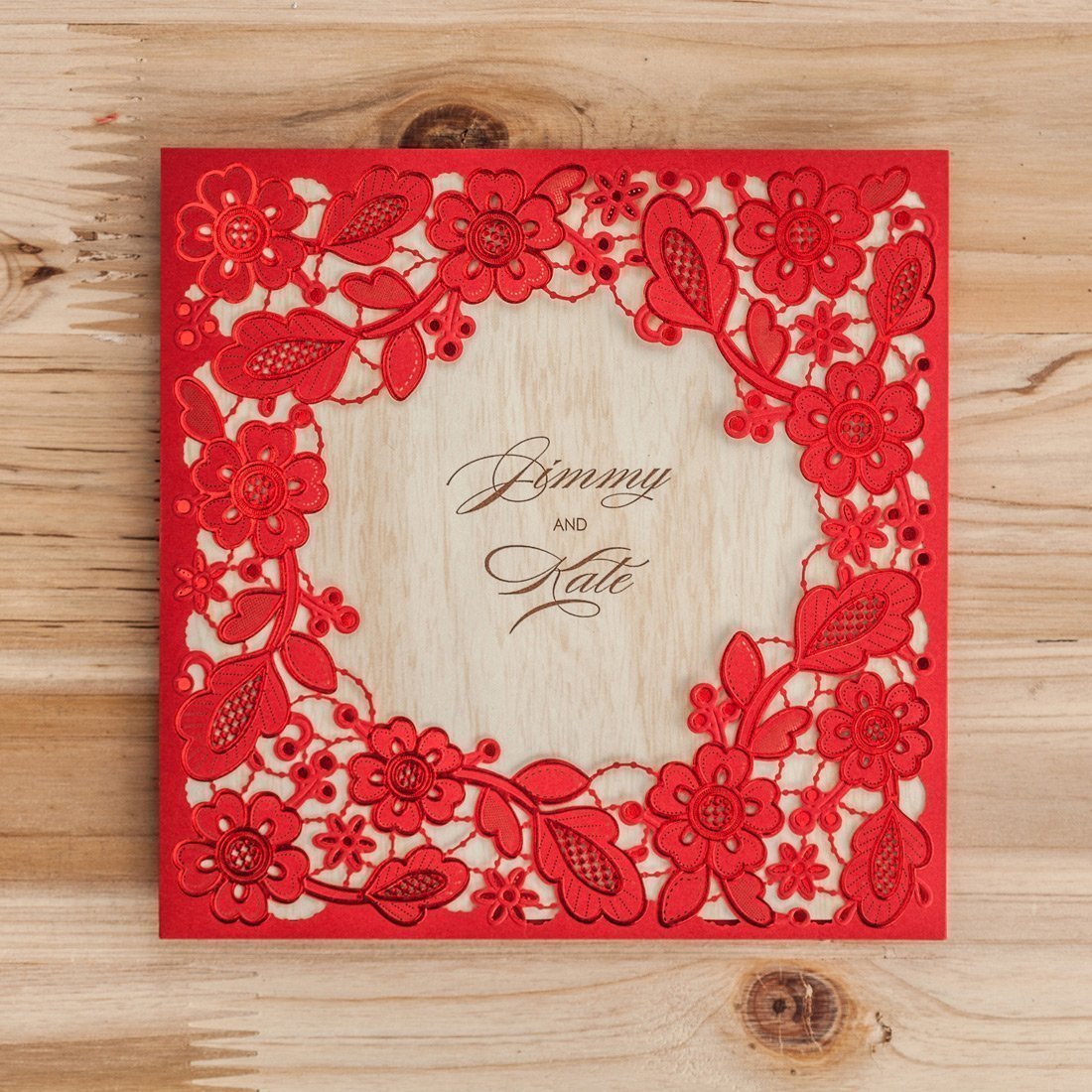 Personalized Custom Red Invitation