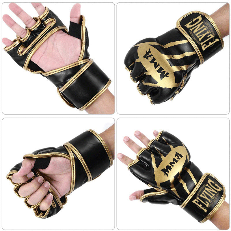 Half Finger Boxing Gloves Sanda Split Finger Fighting Gloves