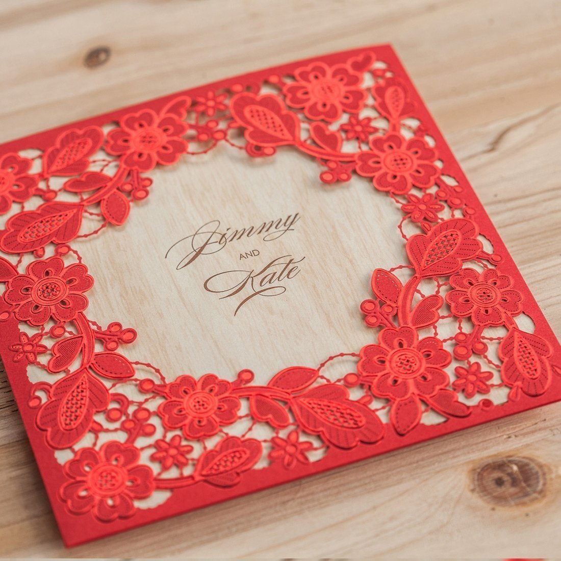 Personalized Custom Red Invitation
