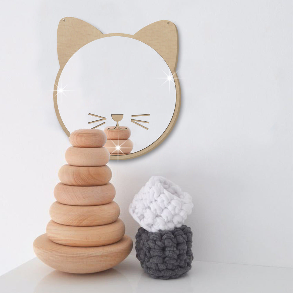 Cat Shape Hanging Makeup Mirror
