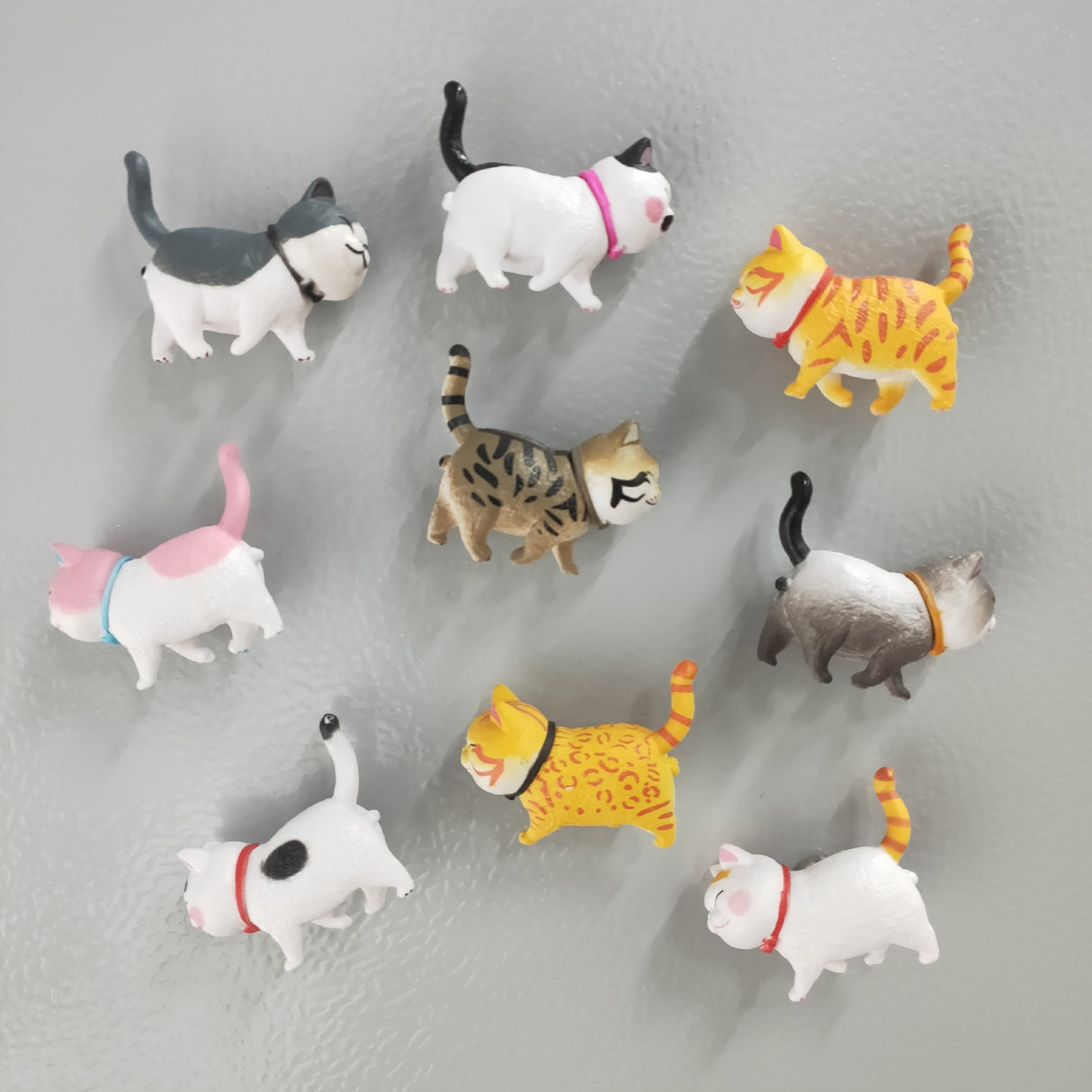 Niedliche Kätzchen-Kühlschrankmagnete, kreative 3D-Cartoon-Kühlschrankmagnete