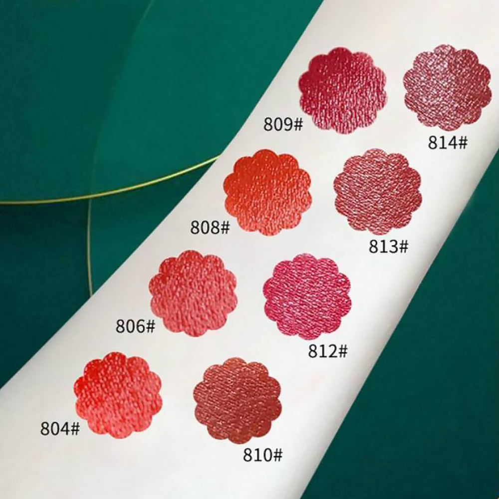 Chinese Elegant Red Makeup Carved Lipstick Set-2