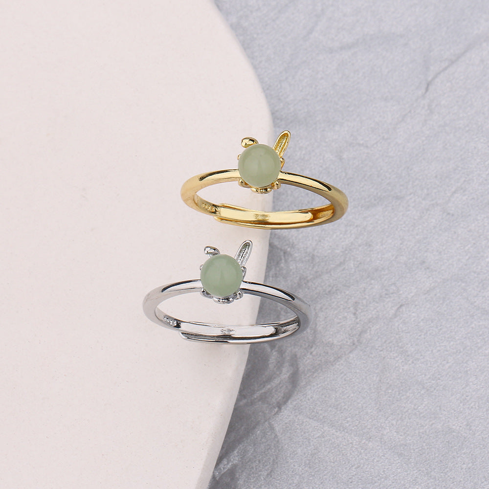 Index Finger Ring weiblich süßes chinesisches Tierkreiszeichen von Kaninchen