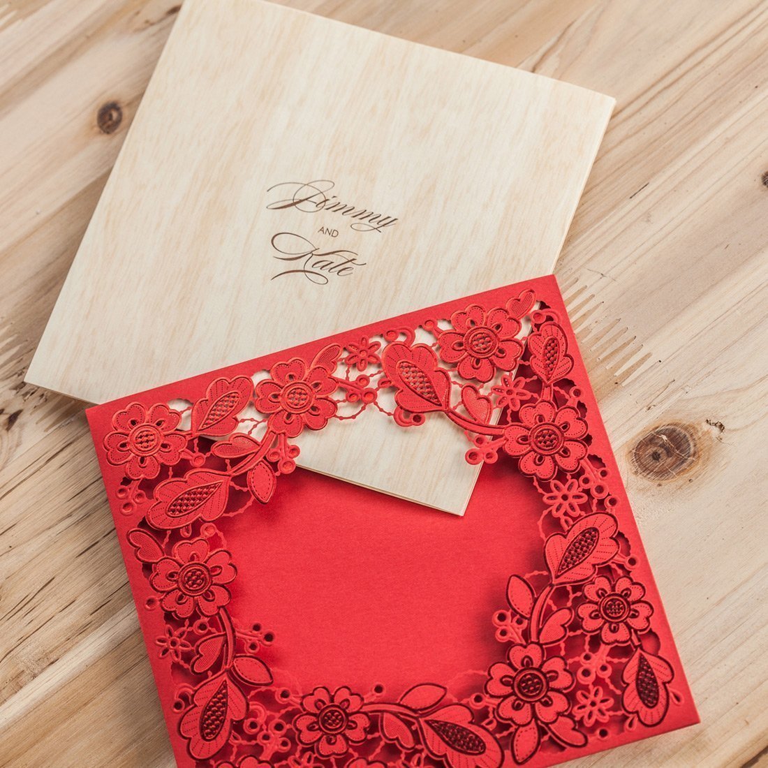 Personalized Custom Red Invitation