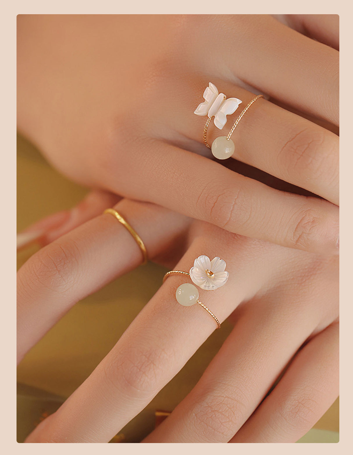 Liebe natürliche hetische Jade -Ringfrauen