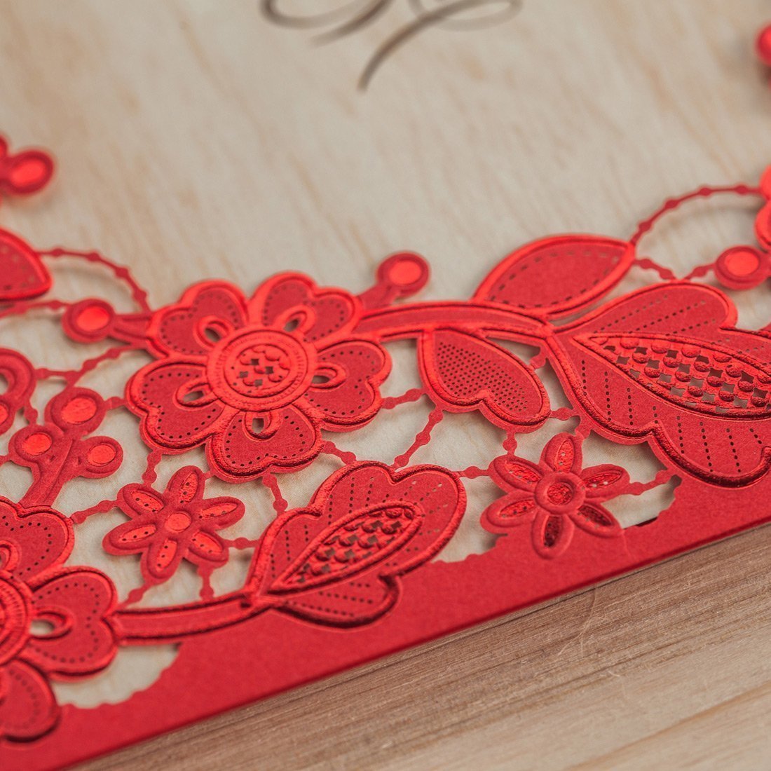 Personalized Custom Red Invitation