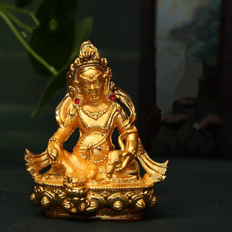 Golden Buddha Statue mit gelbem Vermögen